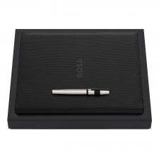 Zestaw upominkowy Hugo Boss teczka i pióro wieczne HDF409A + HSQ4832F