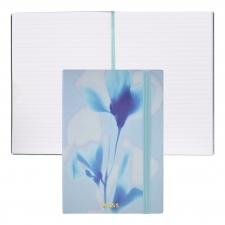 Notes A5 Holographic Flower Jasnoniebieski w linie