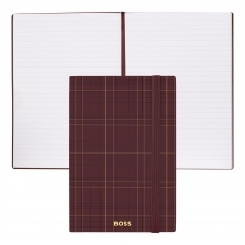 Notes A5 Checkered Bordowy w linie