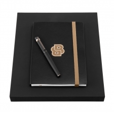 Zestaw HUGO BOSS Czarny (pióro kulkowe i notes A5)