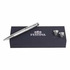 Zestaw upominkowy Festina długopis i spinki do mankietów - FJM221B + FSW3454B
