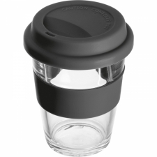 Kubek szklany z pokrywką 300 ml AMANDA